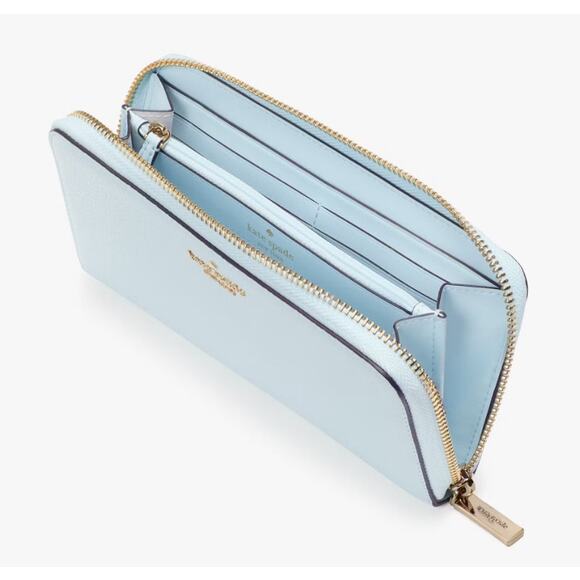 Kate Spade Crisp Sky Lena Large Continental Wallet - Picture 1 of 13